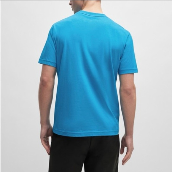 Hugo Boss Men's Cotton Graphic Tee in Blue Size XXL - Picture 3 of 11